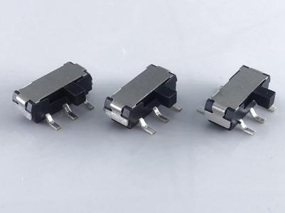 Mini-schuifschakelaar, 9,0 × 3,5 × 3,5 mm, DPDT SMD horizontaal KLS7-MSS-2245S